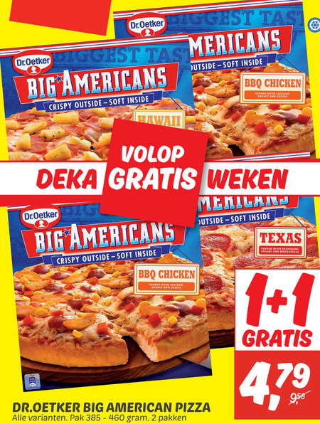 Dr Oetker   diepvriespizza folder aanbieding bij  Dekamarkt - details