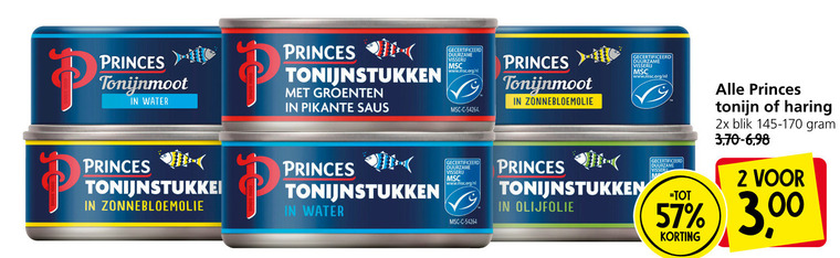 Princes   tonijn in blik folder aanbieding bij  Jan Linders - details