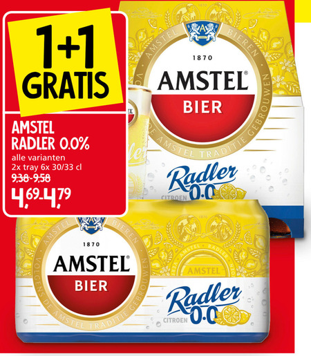 Amstel   radler bier folder aanbieding bij  Jan Linders - details