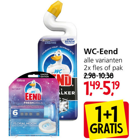 WC Eend   toiletblok, toiletreiniger folder aanbieding bij  Jan Linders - details