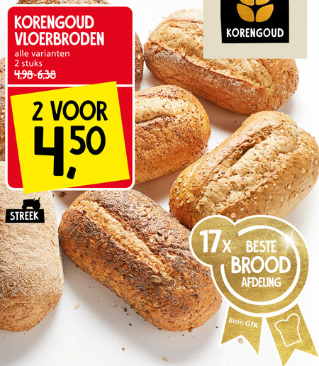 Korengoud   brood folder aanbieding bij  Jan Linders - details