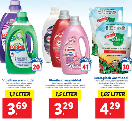 Formil   wasmiddel folder aanbieding bij  Lidl - details