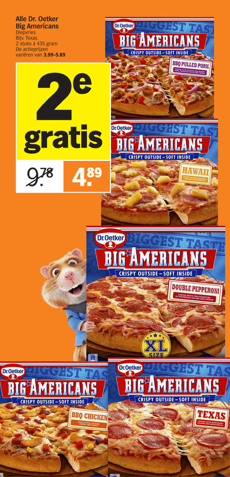 Dr Oetker   diepvriespizza folder aanbieding bij  Albert Heijn - details