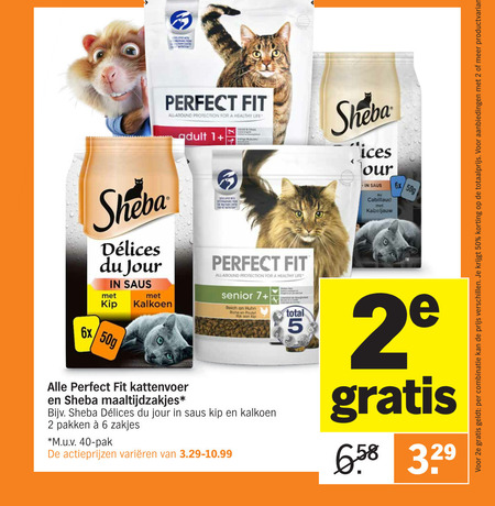 Perfect Fit kattenvoer aanbieding bij Albert Heijn details