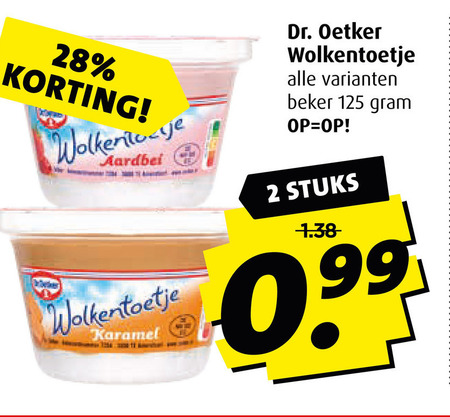 Dr Oetker   toetje folder aanbieding bij  Boni - details