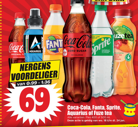 Coca-Cola   frisdrank, cola folder aanbieding bij  Dirk - details