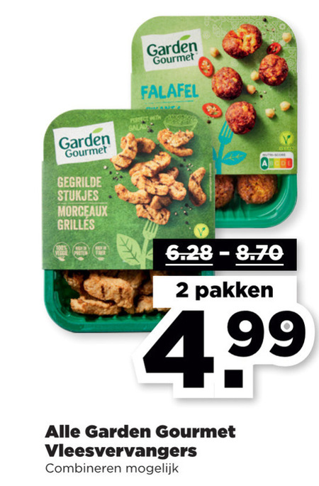 Garden Gourmet   vegetarisch folder aanbieding bij  Plus - details