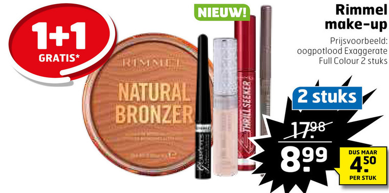 Rimmel   mascara, cosmetica folder aanbieding bij  Trekpleister - details