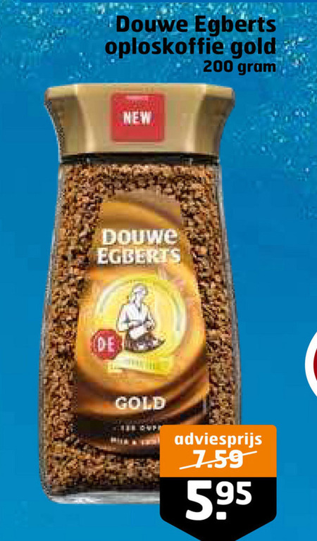 Douwe Egberts   oploskoffie folder aanbieding bij  Trekpleister - details