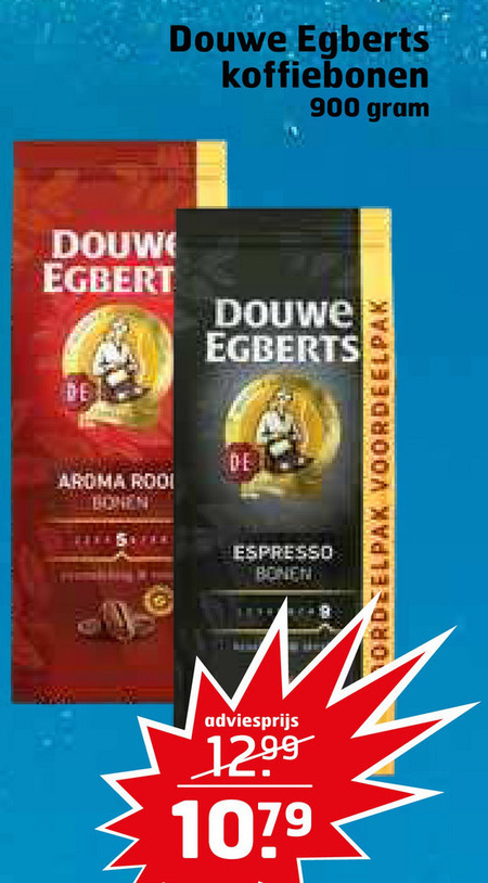 Douwe Egberts   koffiebonen folder aanbieding bij  Trekpleister - details