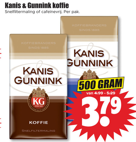 Kanis en Gunnink   koffie folder aanbieding bij  Dirk - details