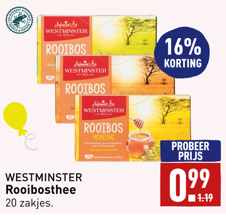 Westminster   thee folder aanbieding bij  Aldi - details