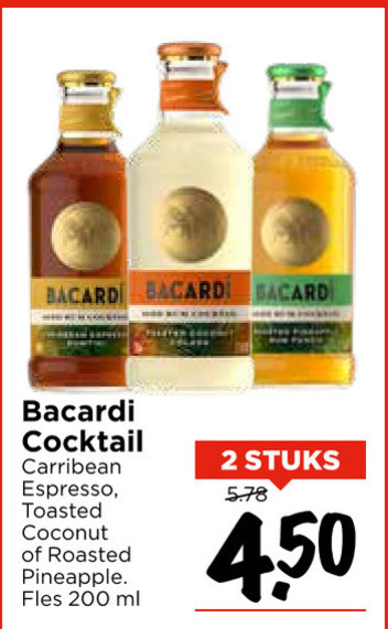 Bacardi   mixdrank folder aanbieding bij  Vomar - details