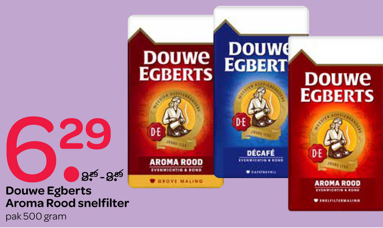 Douwe Egberts   koffie folder aanbieding bij  Spar - details