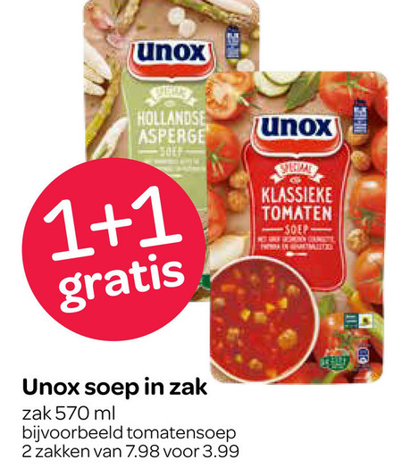 Unox   soep folder aanbieding bij  Spar - details