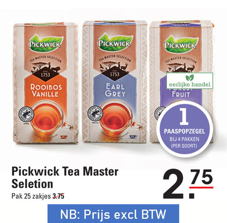 Pickwick   thee folder aanbieding bij  Sligro - details