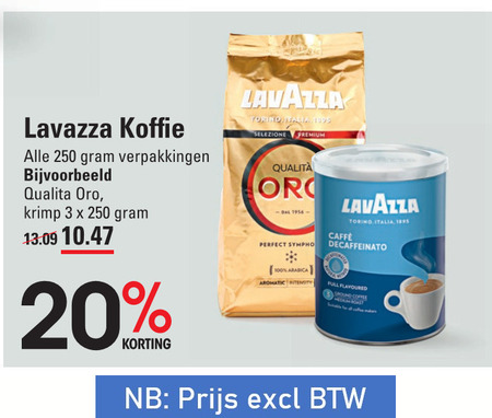 Lavazza   koffie folder aanbieding bij  Sligro - details