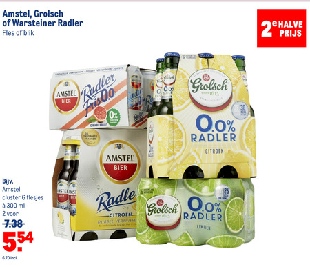 Grolsch   radler bier folder aanbieding bij  Makro - details