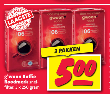 Gwoon   koffie folder aanbieding bij  Nettorama - details