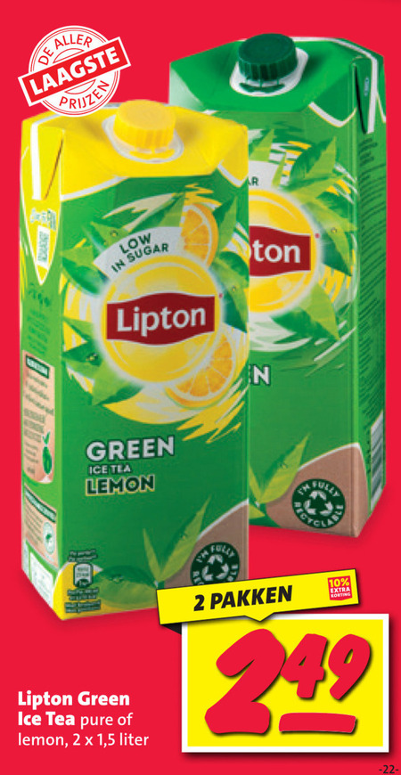 Lipton   ice tea folder aanbieding bij  Nettorama - details