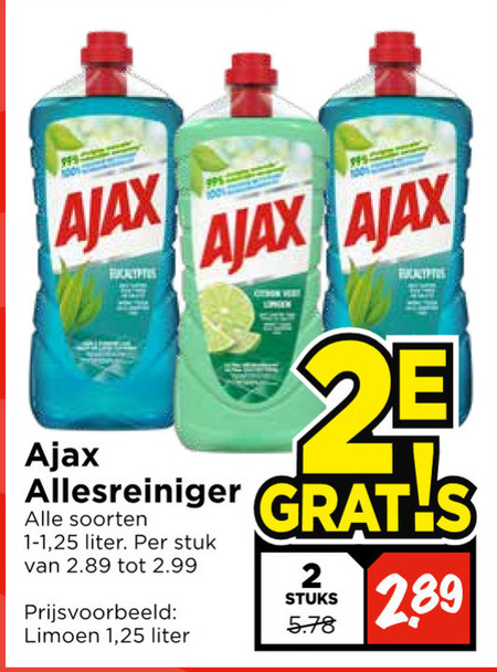 Ajax   allesreiniger folder aanbieding bij  Vomar - details