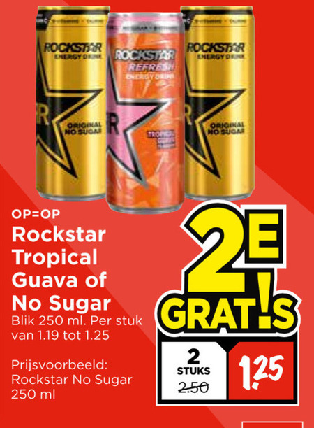 Rockstar   energiedrank folder aanbieding bij  Vomar - details