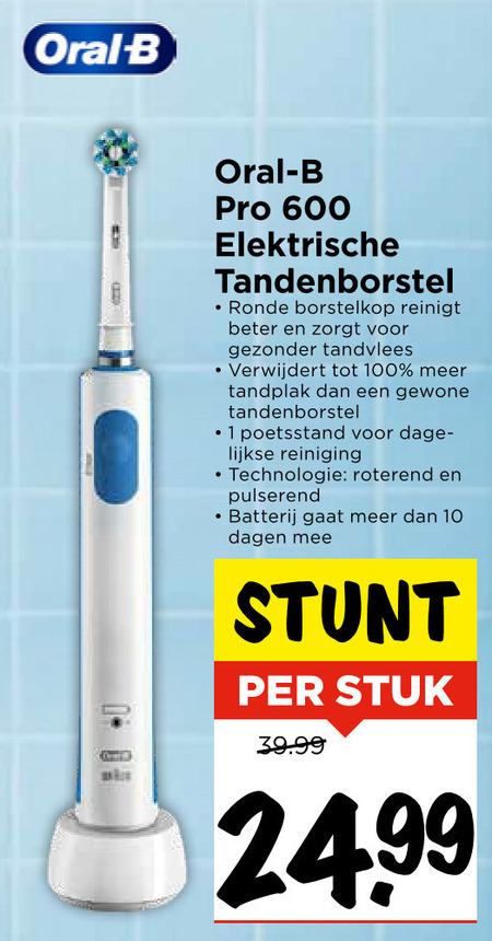 Braun Oral-B   electrische tandenborstel folder aanbieding bij  Vomar - details