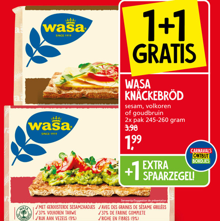 Wasa   knackebrod folder aanbieding bij  Jan Linders - details