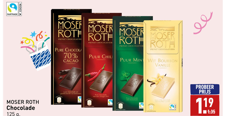 Moser Roth   chocolade folder aanbieding bij  Aldi - details