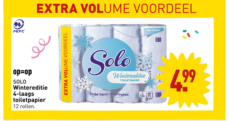 Solo   toiletpapier folder aanbieding bij  Aldi - details