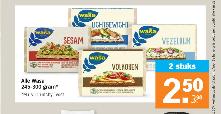 Wasa   knackebrod folder aanbieding bij  Albert Heijn - details