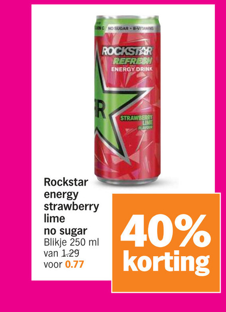 Rockstar   energiedrank folder aanbieding bij  Albert Heijn - details