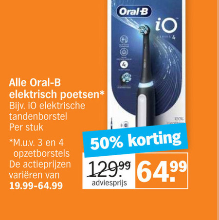 Braun Oral-B   electrische tandenborstel folder aanbieding bij  Albert Heijn - details