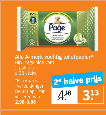 Page   vochtig toiletpapier folder aanbieding bij  Albert Heijn - details