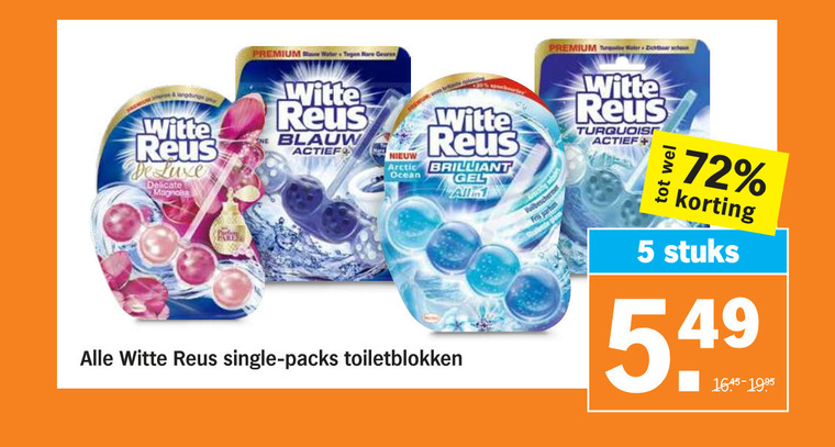 Witte Reus   toiletblok folder aanbieding bij  Albert Heijn - details