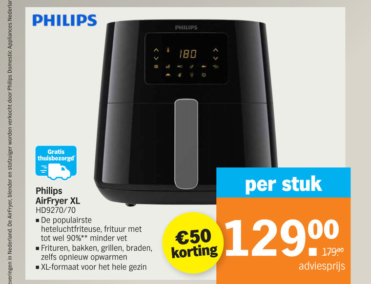 Philips   friteuse folder aanbieding bij  Albert Heijn - details