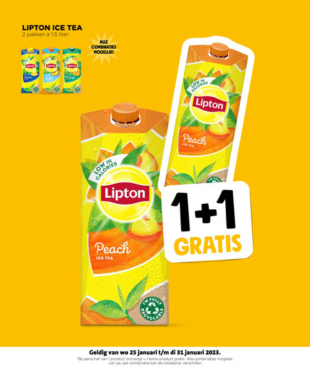 Lipton   ice tea folder aanbieding bij  Jumbo - details