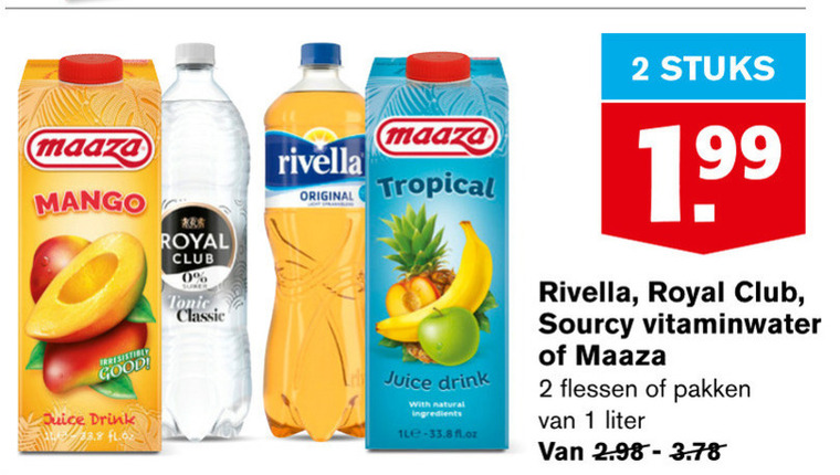 Rivella   fruitdrank folder aanbieding bij  Hoogvliet - details