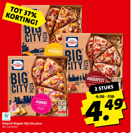 Wagner   diepvriespizza folder aanbieding bij  Boni - details