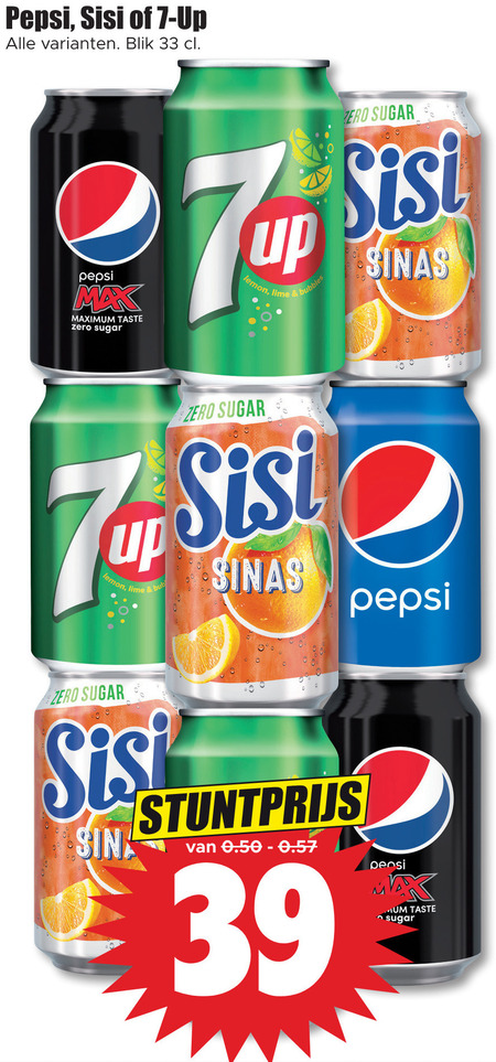 Pepsi   cola, frisdrank folder aanbieding bij  Dirk - details