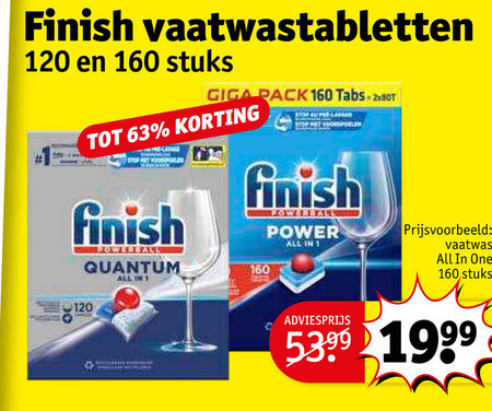 Finish   vaatwasmiddel folder aanbieding bij  Kruidvat - details