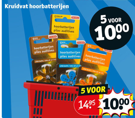 Kruidvat Huismerk gehoorapparaatbatterijen folder aanbieding Kruidvat - details