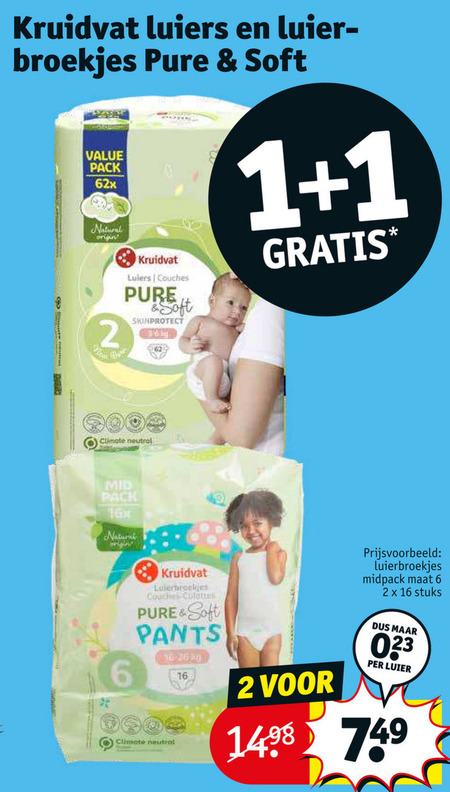 Kruidvat Huismerk   luiers, luierbroekjes folder aanbieding bij  Kruidvat - details