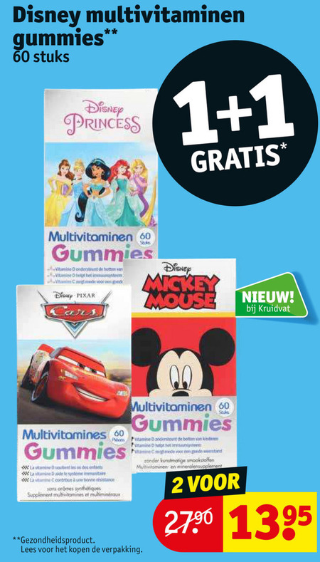 Gummies   multivitaminen folder aanbieding bij  Kruidvat - details