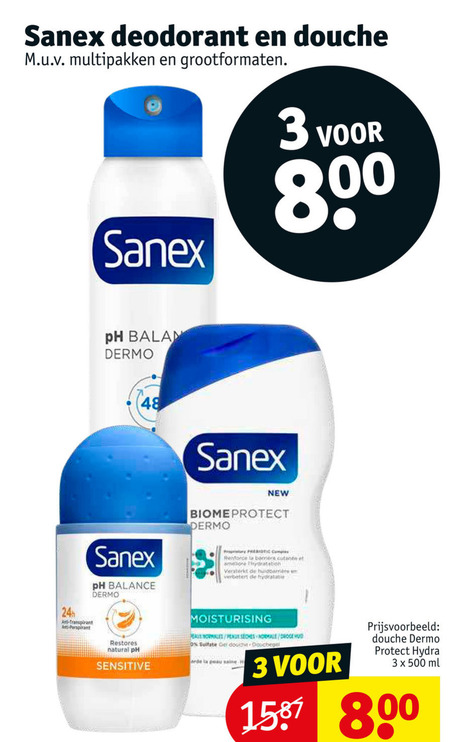 Sanex   douchegel, deodorant folder aanbieding bij  Kruidvat - details