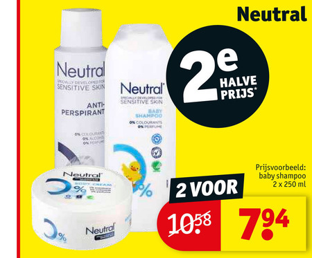 Neutral   shampoo folder aanbieding bij  Kruidvat - details