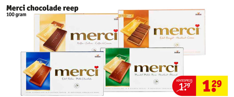 Merci   chocolade folder aanbieding bij  Kruidvat - details