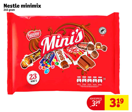 Snickers   mini chocoladerepen folder aanbieding bij  Kruidvat - details