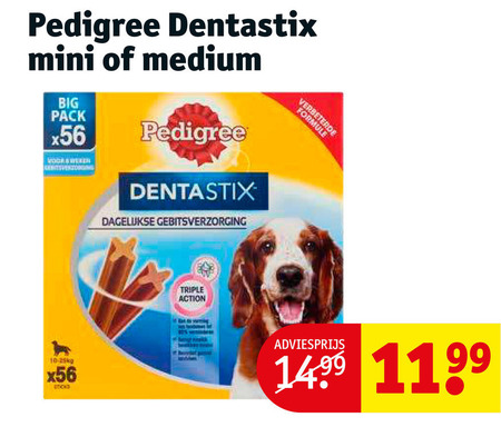 Pedigree Dentastix   hondensnacks folder aanbieding bij  Kruidvat - details