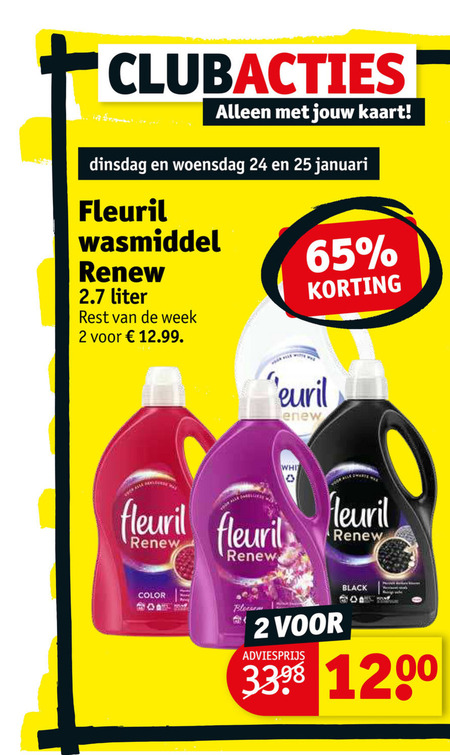 Fleuril   wasmiddel folder aanbieding bij  Kruidvat - details